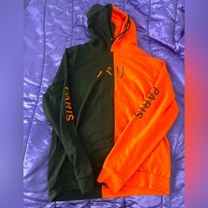 Pull over hoodie Letter Graphic Colorblock